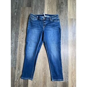 Apt. 9 Ankle Jeans Womens 12 Blue Medium Wash Mid Rise Stretch Denim Pants